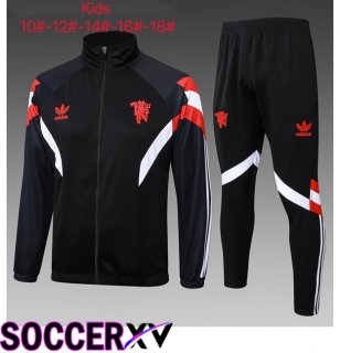 Manchester United Kids kit Training Jacket Suit Black 2025/2026