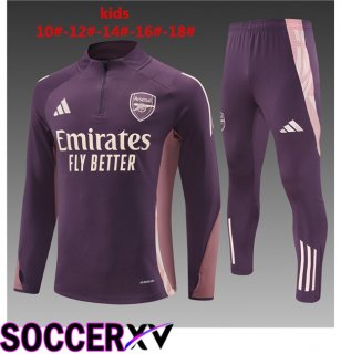 Arsenal Kids kit Training Tracksuit Purple 2025/2026