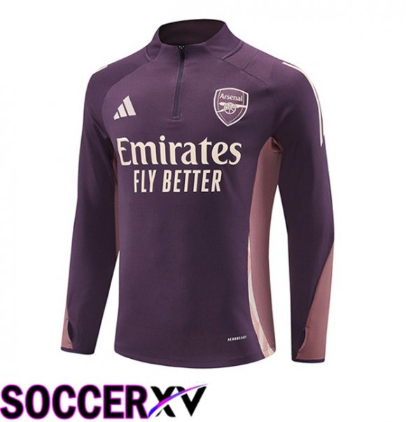 Arsenal Training Sweatshirt Purple 2025/2026