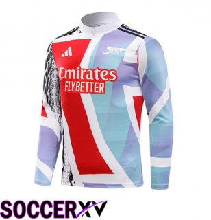 Arsenal Training Sweatshirt Red White 2025/2026