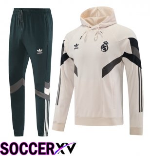 Real Madrid Training Tracksuit Sweatshirt Hoodie Yellow 2025/2026