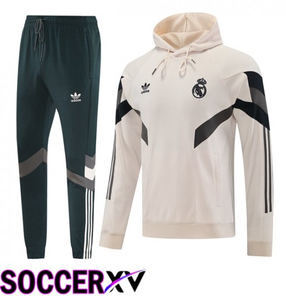 Real Madrid Training Tracksuit Sweatshirt Hoodie Yellow 2025/2026