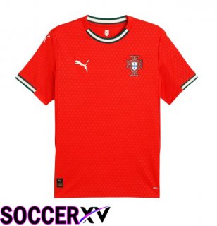 Portugal Home Soccer Jersey Red 2025/2026