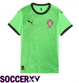 Portugal Goalkeeper Soccer Jersey Green 2025/2026