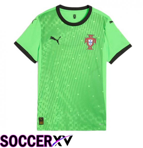 Portugal Goalkeeper Soccer Jersey Green 2025/2026