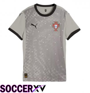 Portugal Goalkeeper Soccer Jersey Grey 2025/2026