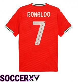 Portugal (RONALDO 7) Home Soccer Jersey Red 2025/2026