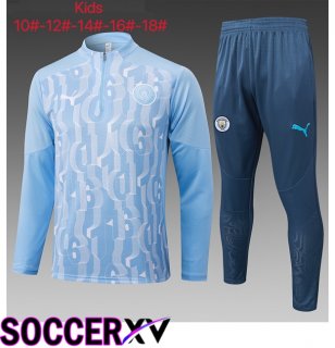 Manchester City Kids kit Training Tracksuit Blue 2025/2026
