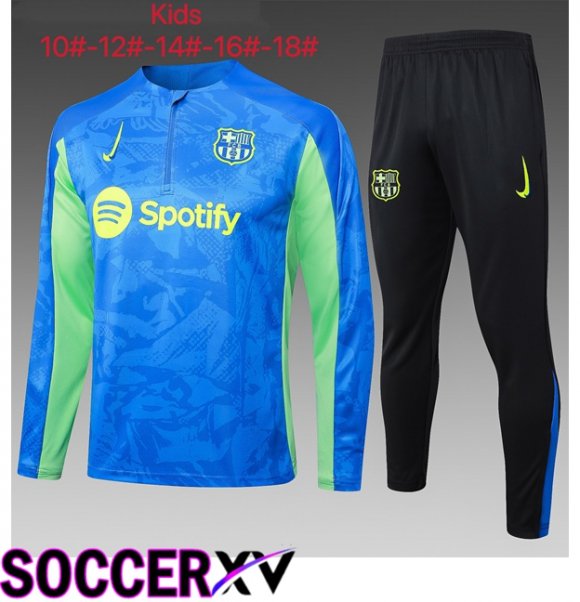 FC Barcelona Kids kit Training Tracksuit Blue Royal 2025/2026