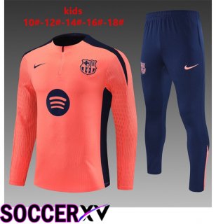 FC Barcelona Kids kit Training Tracksuit Orange 2025/2026