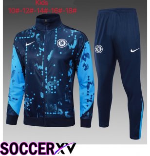 FC Chelsea Kids kit Training Jacket Suit Blue Royal 2025/2026