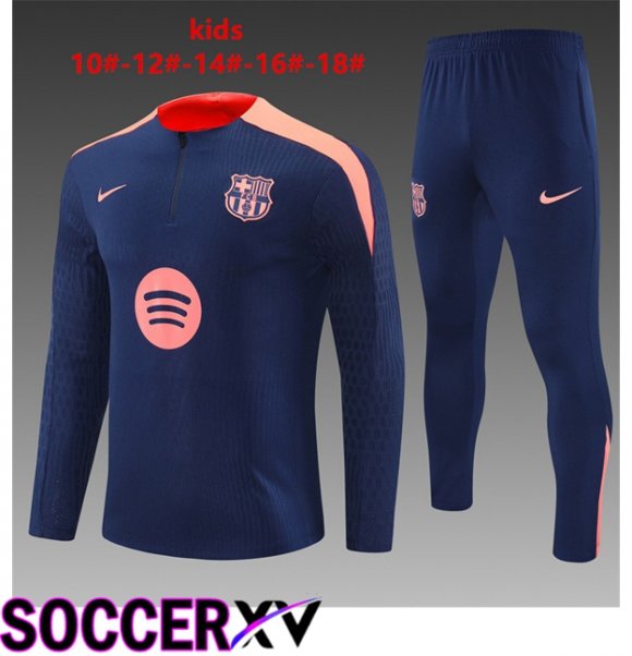 FC Barcelona Kids kit Training Tracksuit Blue Royal 2025/2026
