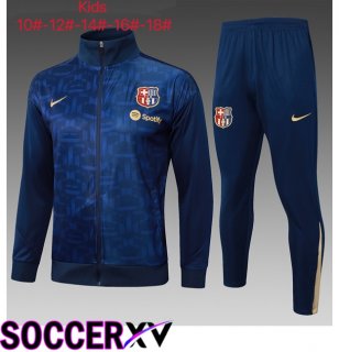 FC Barcelona kit Training Jacket Suit Kids Blue Royal 2025/2026