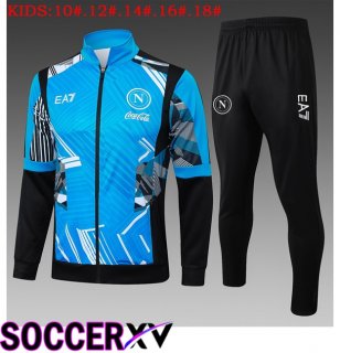 SSC Napoli Kids kit Training Jacket Suit Blue 2025/2026