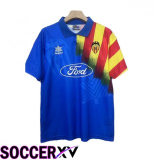 Valencia CF Retro Away Soccer Jersey Blue 1995-1996