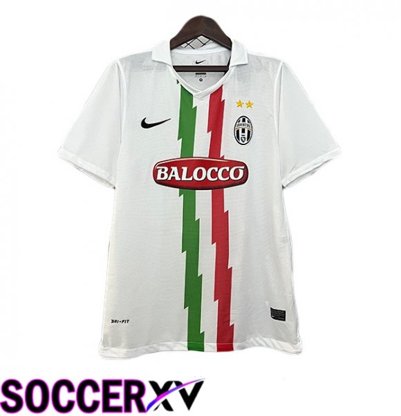 Juventus Retro Away Soccer Jersey White 2010-2011