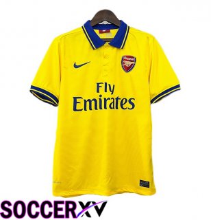Arsenal Retro Away Soccer Jersey Yellow 2013-2014