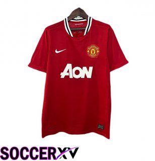 Manchester United Retro Home Soccer Jersey Red 2011-2012