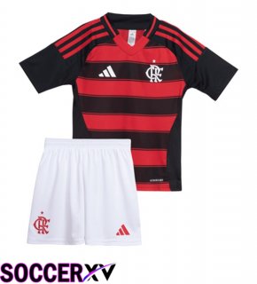 Flamengo Kids Home Soccer Jersey Red Black 2025/2026