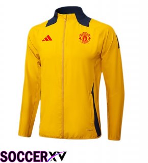 Manchester United Training Jacket Yellow 2025/2026