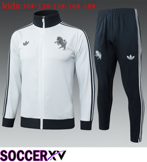 Juventus Kids kit Training Jacket Suit Grey 2025/2026