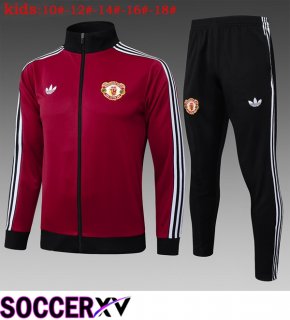 Manchester United Kids kit Training Jacket Suit Red 2025/2026