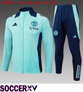 Manchester United Kids kit Training Jacket Suit Green 2025/2026