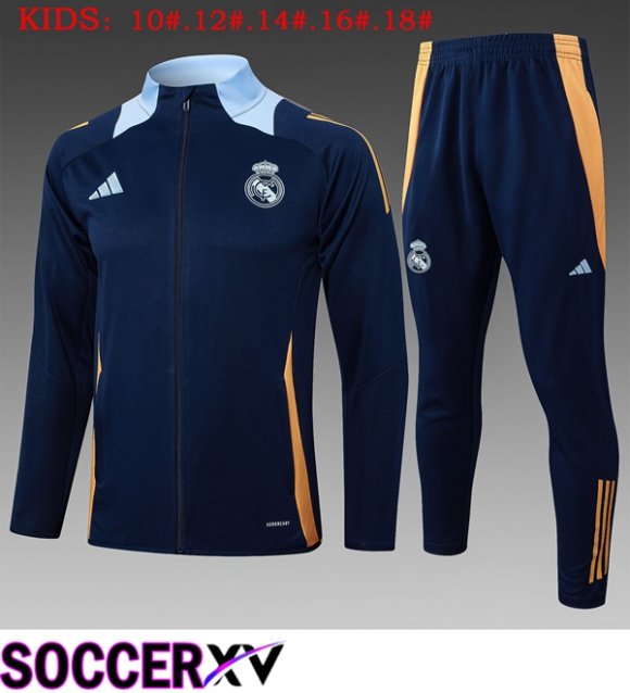 Real Madrid Kids kit Training Jacket Suit Blue Royal 2025/2026