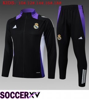 Real Madrid Kids kit Training Jacket Suit Black 2025/2026