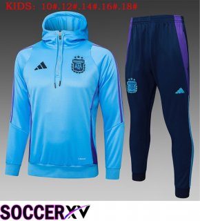 Argentina Kids Training Tracksuit Hoodie Blue 2025/2026