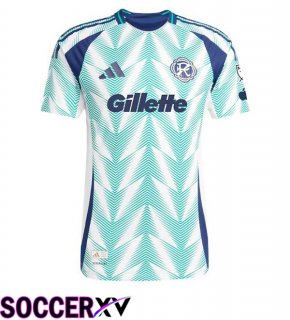 England Revolution Away Soccer Jersey New Green White 2025/2026