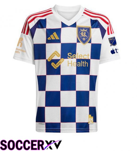 Real Salt Lake Away Soccer Jersey Blue White 2025/2026