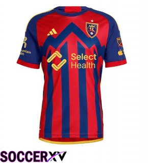 Real Salt Lake Home Soccer Jersey Red Blue 2025/2026