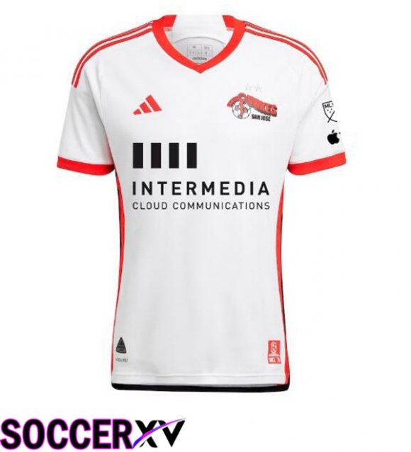 San Jose Earthquakes Away Soccer Jersey White 2025/2026