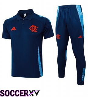 Flamengo Soccer Polo + Training Pants Blue Royal 2025/2026
