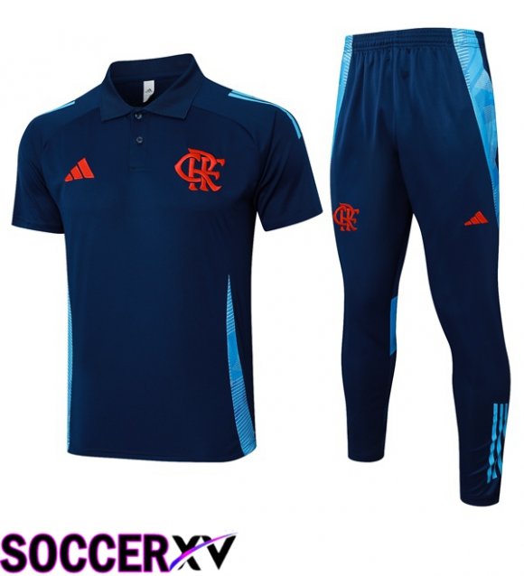 Flamengo Soccer Polo + Training Pants Blue Royal 2025/2026