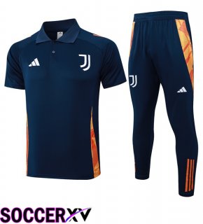 Juventus Soccer Polo + Training Pants Blue Royal 2025/2026