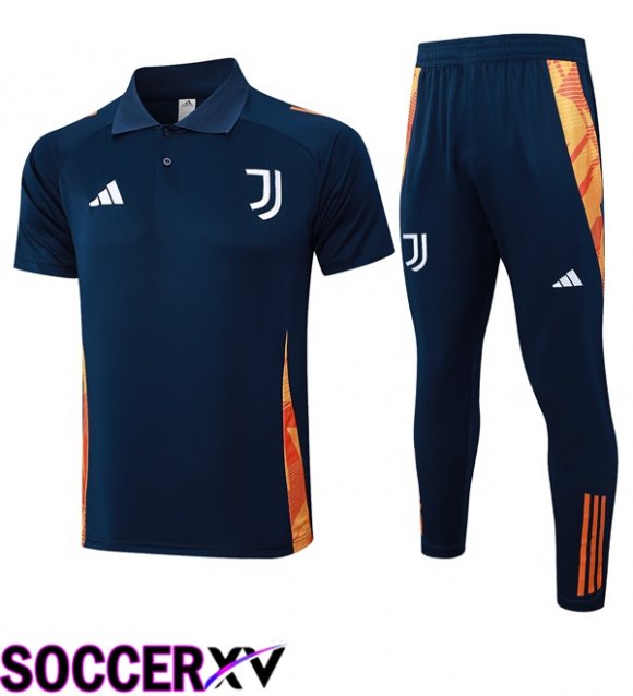 Juventus Soccer Polo + Training Pants Blue Royal 2025/2026