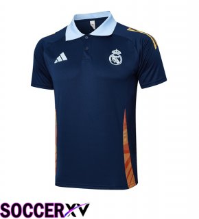 Real Madrid Soccer Polo Blue Royal 2025/2026