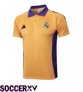 Real Madrid Soccer Polo Yellow 2025/2026
