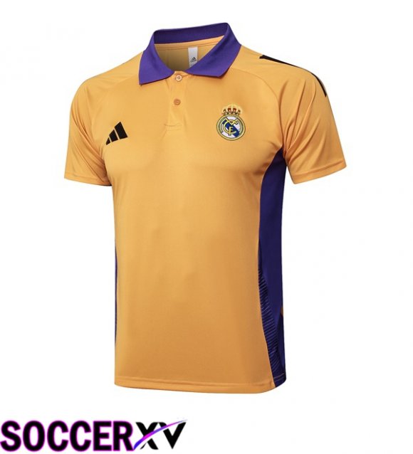 Real Madrid Soccer Polo Yellow 2025/2026