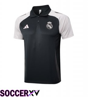 Real Madrid Soccer Polo Grey 2025/2026