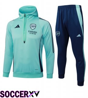 Arsenal Training Tracksuit Hoodie Green 2025/2026