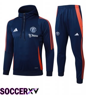 Manchester United Training Tracksuit Hoodie Blue Royal 2025/2026