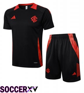 SC Internacional kit Training T Shirt + Shorts Black 2025/2026