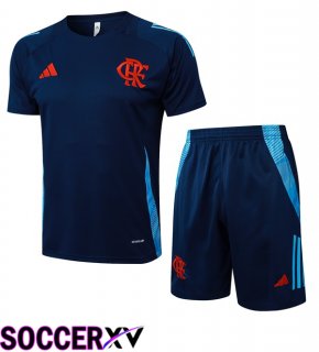 Flamengo kit Training T Shirt + Shorts Blue Royal 2025/2026