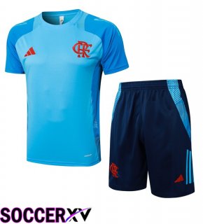 Flamengo kit Training T Shirt + Shorts Blue 2025/2026