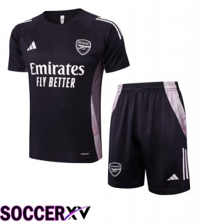 Arsenal kit Training T Shirt + Shorts Black 2025/2026