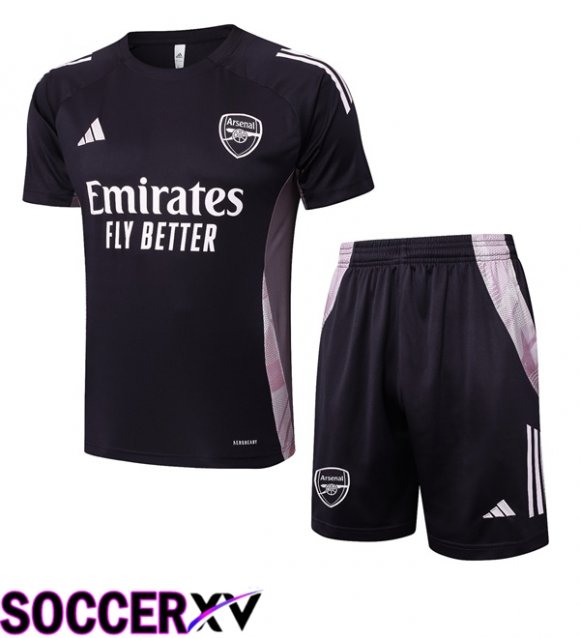 Arsenal kit Training T Shirt + Shorts Black 2025/2026