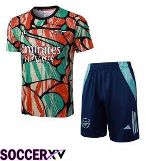 Arsenal kit Training T Shirt + Shorts Red Green 2025/2026